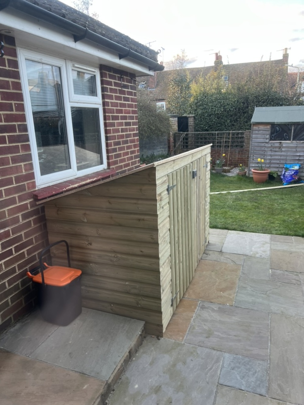 Bike shed complete
