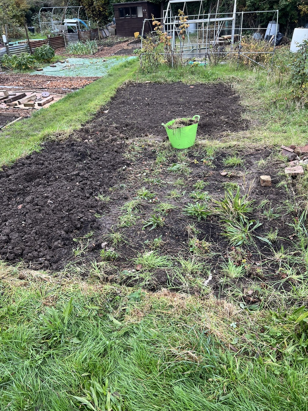 Removed raised beds.