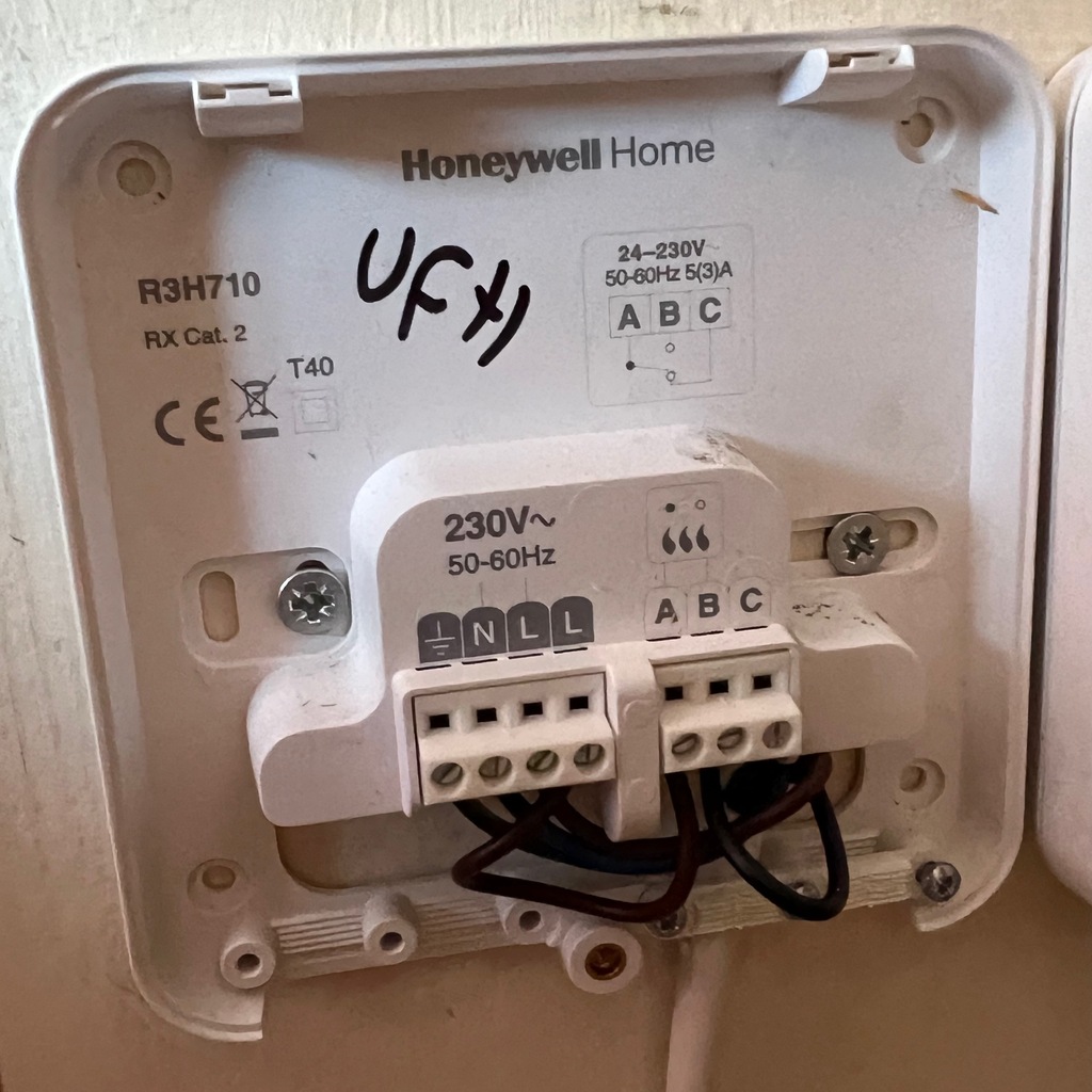 Honeywell heating interface